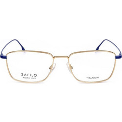 Safilo LINEAT 08PAZ Γυναικείος Σκελετός Γυαλιών Οράσεως Μεταλλικός Χρυσός Μπλε