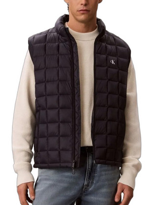 Calvin Klein Αμάνικο Ανδρικό Μπουφάν Puffer Μαύρο LV04RG507G-CEF