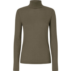 Pepe Jeans Γυναικείο Χειμερινό Top Ριπ Χακί PL505978-676