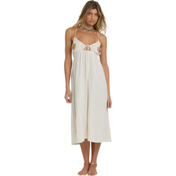 Billabong Wave Haze Midi Καλοκαιρινό Καθημερινό Φόρεμα Μεταξωτό Εκρού 24B134520-SCS