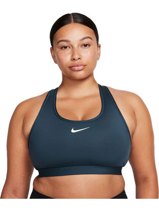 Nike Swoosh Αθλητικό Μπουστάκι με Μέτρια Στήριξη & Ελαφριά Ενίσχυση Navy Μπλε DX6821-328