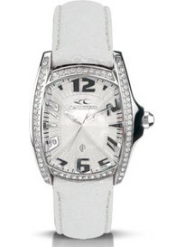 Chronotech Γυναικείο Ρολόι με Λευκό Δερμάτινο Λουράκι CT7988LS09