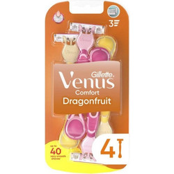 Gillette Venus Dragonfruit Γυναικείο Ξυραφάκι μιας Χρήσης με 3 Λεπίδες & Λιπαντική Ταινία 3τμχ