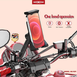 Moxom MX-VS79 Βάση Κινητού Μηχανής με Κλιπ για Καθρέπτη