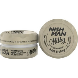 Nish Man Milky Κερί Μαλλιών σε Κρέμα 150ml