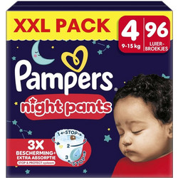 Pampers Night Pants XXL Πάνες Βρακάκι No4 9-15kg 96τμχ