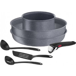 Tefal Ingenio Natural Force Σετ Μαγειρικά Σκεύη Αλουμινίου με Αντικολλητική Επίστρωση 7τμχ L3969072