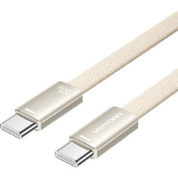 Vention TRZJF Braided Flat USB-C to USB-C 60W 1m Beige