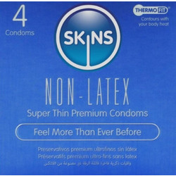 Skins Super Thin Premium Προφυλακτικά Λεπτά 4τμχ