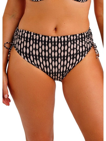 Fantasie Ψηλόμεσο Bikini Slip Μαύρο Μπεζ 506978