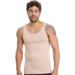 Walk Αμάνικο Ανδρικό Φανελάκι Bamboo Μπεζ W1992-19