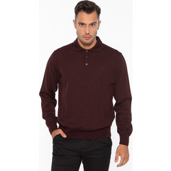 Uomo Ανδρική Μπλούζα Polo Μακρυμάνικη Καφέ MS903B