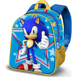 Karactermania Sonic the Hedgehog Star Σχολική Τσάντα Πλάτης Νηπιαγωγείου Μπλε 09597