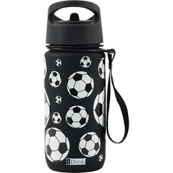 iDrink Football Παιδικό Παγούρι Πλαστικό BPA Free Μαύρο 500ml