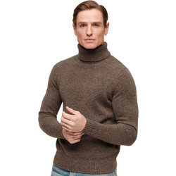 Superdry Ανδρική Πλεκτή Μπλούζα Ζιβάγκο Καφέ M6110555A-1CO