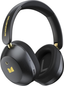 Monster Persona 6th Ασύρματα Bluetooth Ακουστικά Over Ear Μαύρα