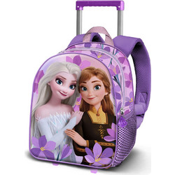 Karactermania Disney Frozen Σχολική Τσάντα Τρόλεϊ Νηπιαγωγείου Μωβ 09592