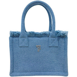 Feel & Touch Caribbean Υφασμάτινη Τσάντα Θαλάσσης Χειρός Μπλε 14x20cm