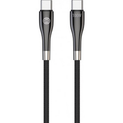 Forever Braided USB-C to USB-C 100W 1m Black 5848495598516