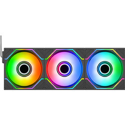 Thermaltake Swafan Infinity EX12 Case Fan 120mm ARGB με Σύνδεση 3-Pin 4-Pin PWM 3τμχ Black