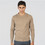 Double Ανδρική Πλεκτή Μπλούζα Μπεζ KNIT-8019