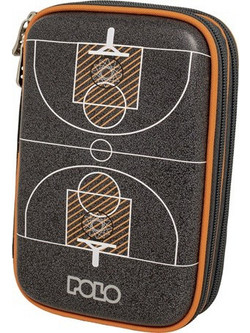 Polo Orbit Basketball Κασετίνα με 3 Θήκες Μαύρη 937056-8423