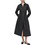 DKNY Midi Καθημερινό Φόρεμα Σεμιζιέ Μαύρο DJ5D9081-BLK