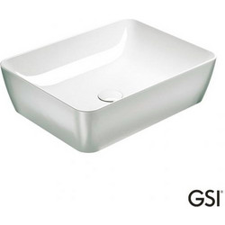 GSI Platinum Επικαθήμενος Νιπτήρας Μπάνιου Πορσελάνης 50x38cm Λευκός 500-9037-430300