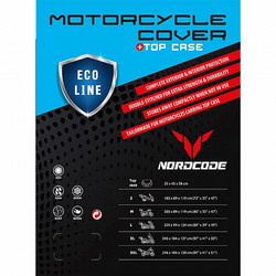 Nordcode Eco Line Κουκούλα Μηχανής Αδιάβροχη Medium 203x89x120cm