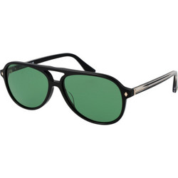 Web WE0368 01N Ανδρικά Γυαλιά Ηλίου Aviator Κοκάλινα Μαύρα με Πράσινο Φακό