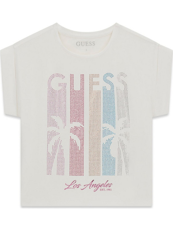 Guess Παιδικό T-Shirt Κοντομάνικο Λευκό Πολύχρωμο J6GI20K6YW4-G011