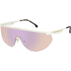 Carrera Flaglab SZJ/DW Γυναικεία Γυαλιά Ηλίου Μάσκα Μεταλλικά Ασημί με Ροζ Φακό