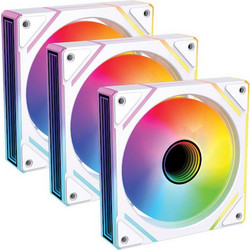 Monarch Gear Zephyrus Case Fan 120mm RGB με Σύνδεση 6-Pin 3τμχ White