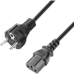 Adam Hall 8101KA0050 Καλώδιο Τροφοδοσίας Schuko to IEC C13 0.5m