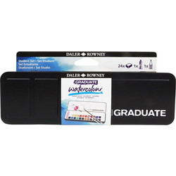 Daler-Rowney Graduate Σετ Νερομπογιές με Πινέλο 24 Χρώματα 5011386138794
