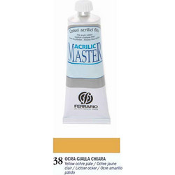 Ferrario Master 38 Yellow Ochre Light Ακρυλικό Χρώμα Ζωγραφικής 60ml
