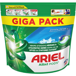 Ariel All In 1 Alpine Απορρυπαντικό Πλυντηρίου σε Κάψουλες 60 Πλύσεις
