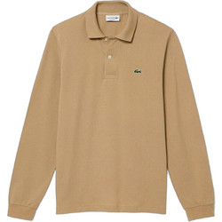 Lacoste Ανδρική Μπλούζα Polo Μακρυμάνικη Καφέ L131200-02S