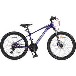 Byox Clasher Παιδικό Mountain Bike 24" Αλουμινίου με 21 Ταχύτητες Μωβ
