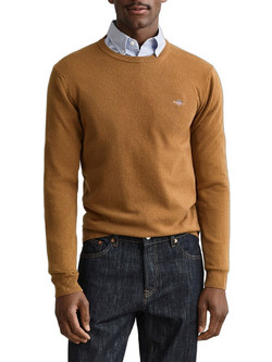 Gant Ανδρικό Πουλόβερ Καφέ 3G87311-273