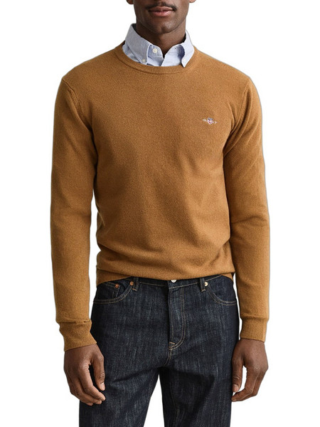 Gant Ανδρικό Πουλόβερ Καφέ 3G87311-273