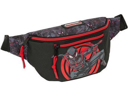 Safta Miles Morales Παιδικό Τσαντάκι Μέσης Μαύρο 812660446