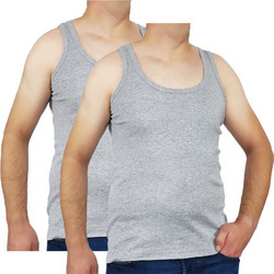 Onurel Αμάνικα Ανδρικά Φανελάκια Βαμβακερά Σετ 2Pack Γκρι 2363