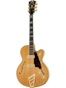 D' Angelico Deluxe 59 Ηλεκτρική Κιθάρα Hollow με Μαγνήτες SS & Ταστιέρα Ebony Satin Honey