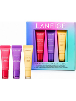 Laneige On-The-Glow Berry, Gummy Bear & Vanilla Lip Balm Tube με Χρώμα 3x10gr