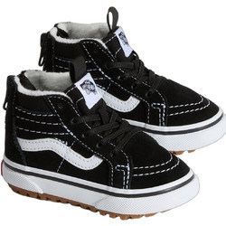 Vans Sk8-Hi Παιδικά Sneakers Μποτάκια Μαύρα Λευκά VN000D0M-BZW