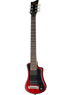 Hofner Shorty Deluxe Ηλεκτρική Κιθάρα Alternative με Μαγνήτες HH & Ταστιέρα Jatoba Red