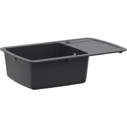 vidaXL Ένθετος Νεροχύτης Γρανίτη Ματ Black 78x50cm 42053745