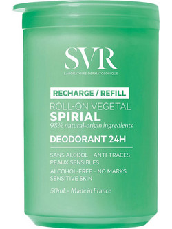 SVR Spirial Vegetal Refill Φυσικό Γυναικείο Αποσμητικό Roll On 24h Χωρίς Αλουμίνιο 50ml