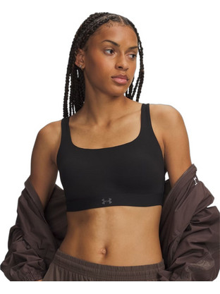 Under Armour Effortless Αθλητικό Μπουστάκι με Υψηλή Στήριξη & Ελαφριά Ενίσχυση Μαύρο 6011263-008